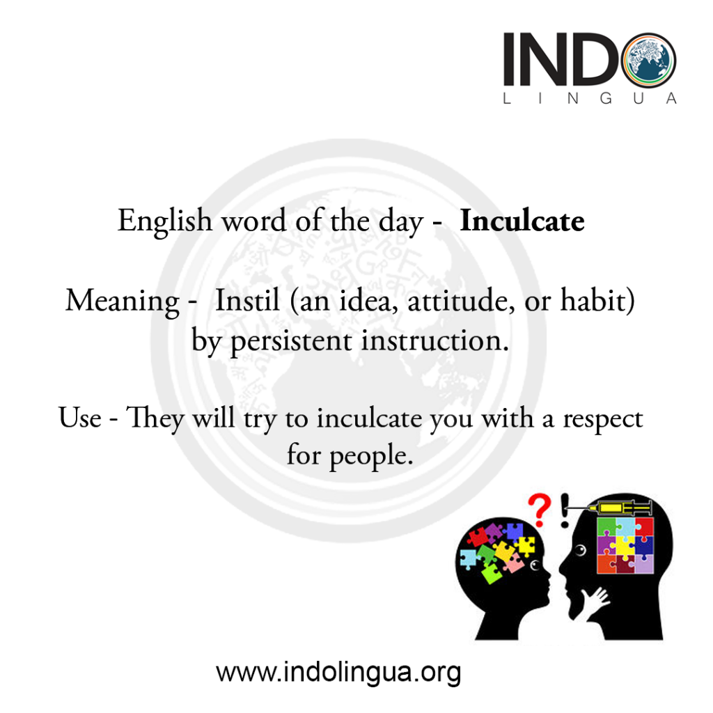 English word of the day by IndoLingua 